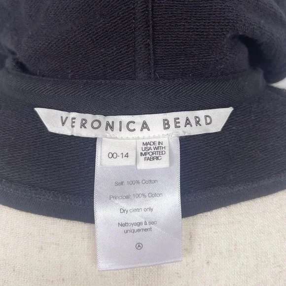 Veronica Beard Black Hoodie Dickey sz 00-14